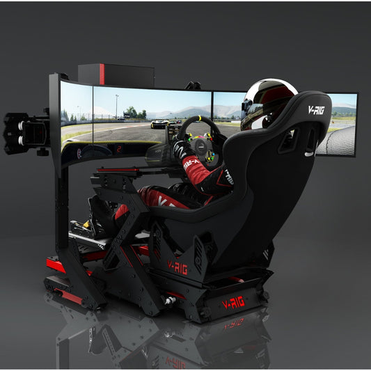 V-RIG S1 Triple Screen Racing Simulator | R16 Wheel | Triple 32" 144Hz | RTX 3060Ti | 332kg