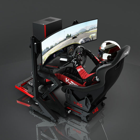V-RIG S1 Single Screen Racing Simulator | Moza R9 | 49" Screen | RTX 3060Ti | 332kg Rig