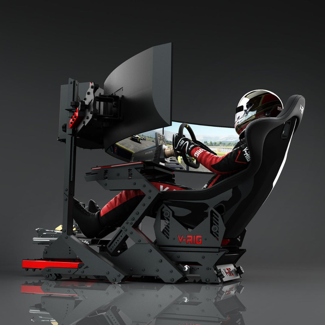 V-RIG S1 Triple Screen Racing Simulator | R16 Wheel | Triple 32" 144Hz | RTX 3060Ti | 332kg
