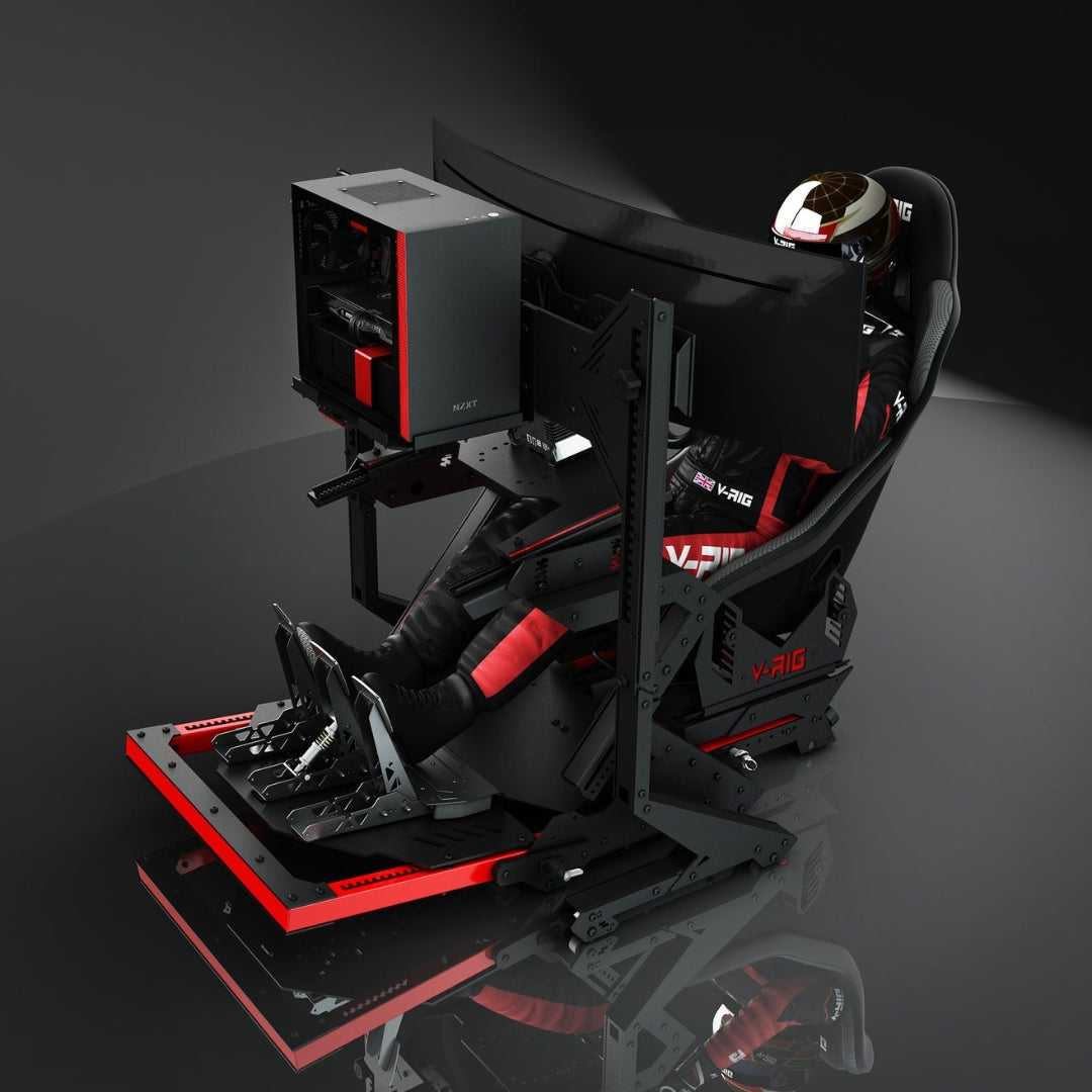 V-RIG S1 Single Screen Racing Simulator | Moza R9 | 49" Screen | RTX 3060Ti | 332kg Rig
