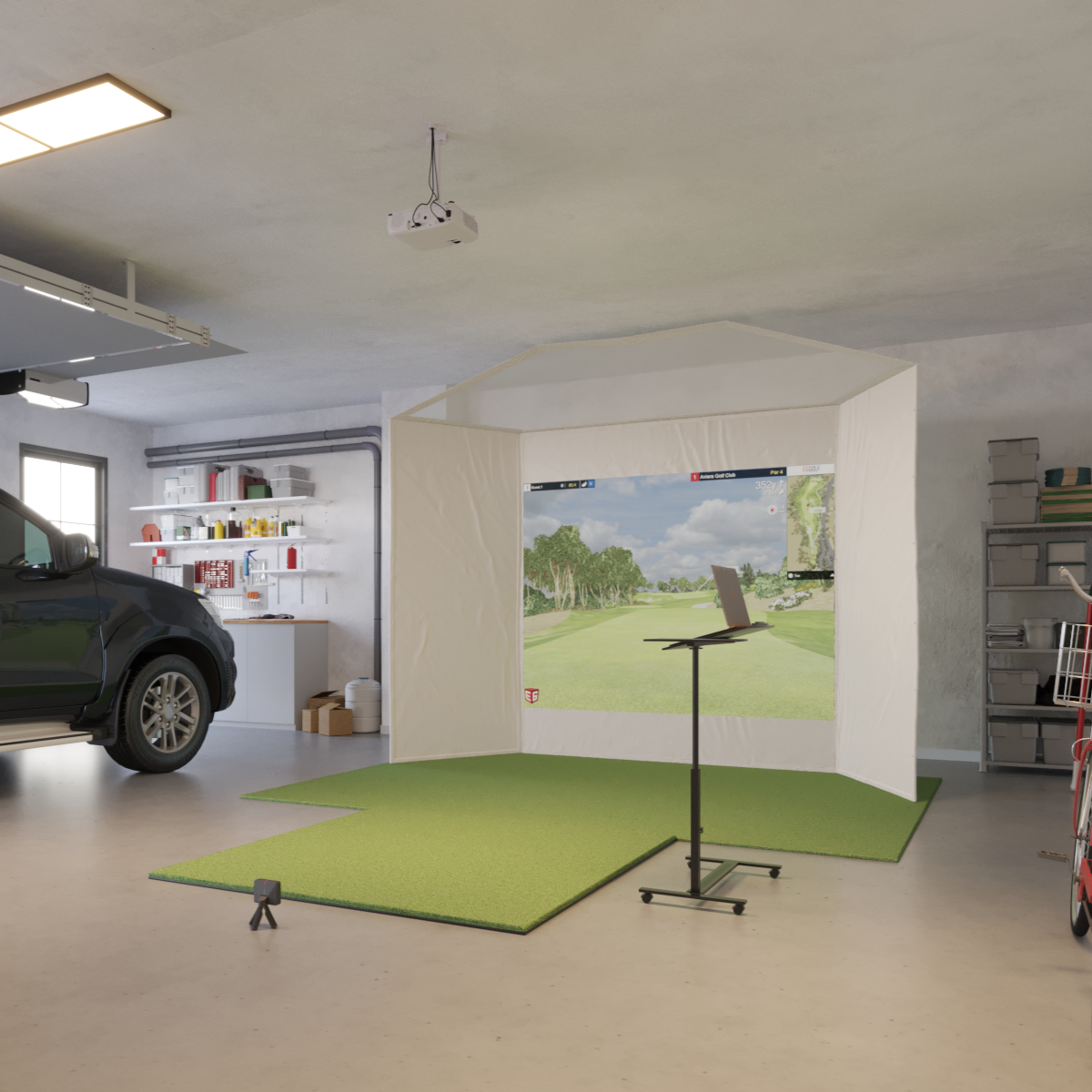 Garmin R10 Retractable Golf Simulator Package