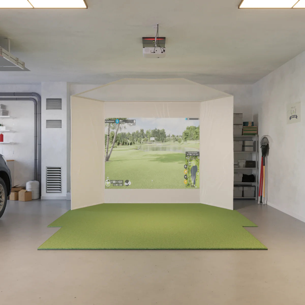 Trackman iO Retractable Golf Simulator