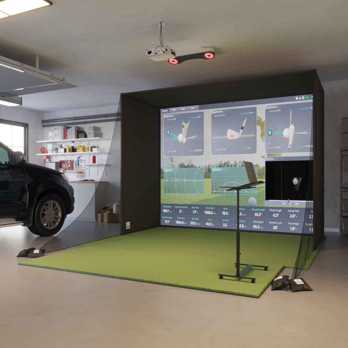 ProTee VX SwingBay Golf Simulator Package