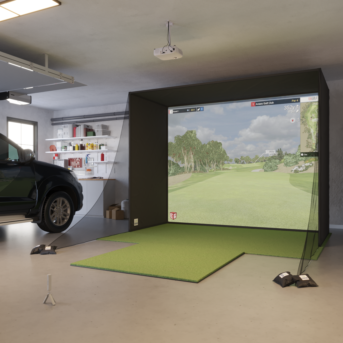 Rapsodo MLM2PRO SwingBay Golf Simulator Package