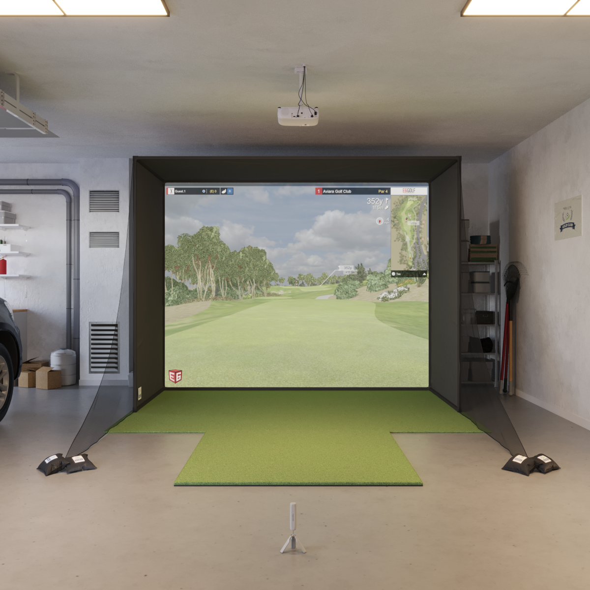 Rapsodo MLM2PRO SwingBay Golf Simulator Package