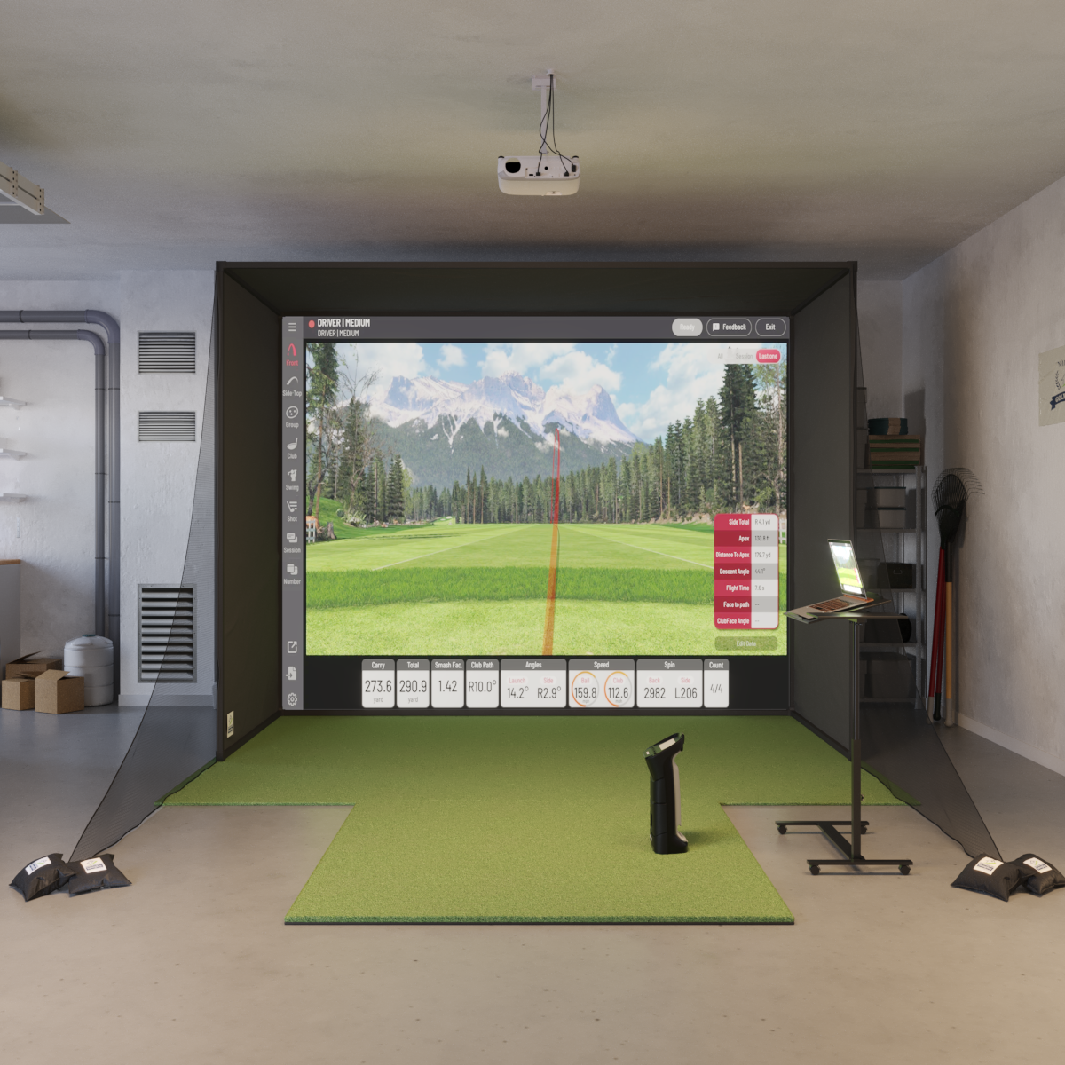 Uneekor Eye Mini SwingBay Golf Simulator