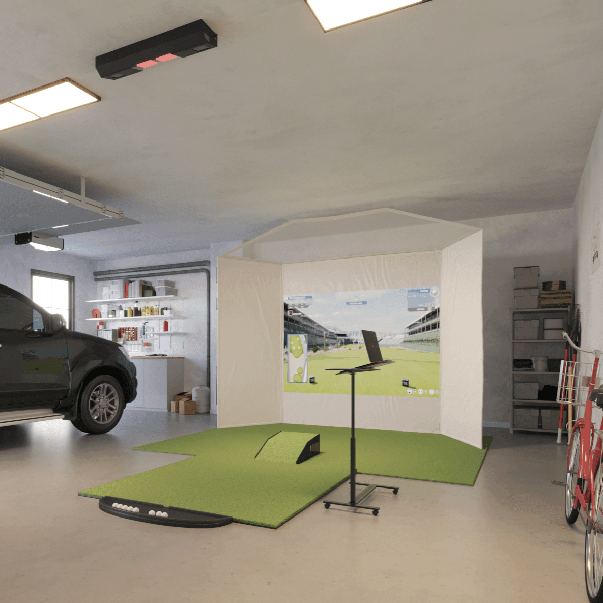 Uneekor QED Retractable Golf Simulator