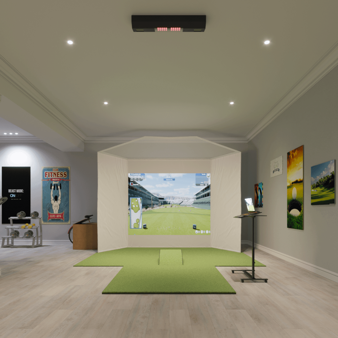 Uneekor QED Retractable Golf Simulator