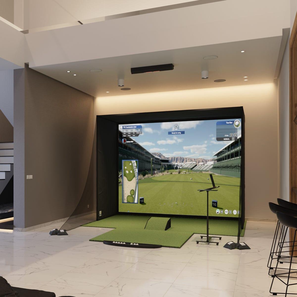 Uneekor QED SwingBay Golf Simulator Package