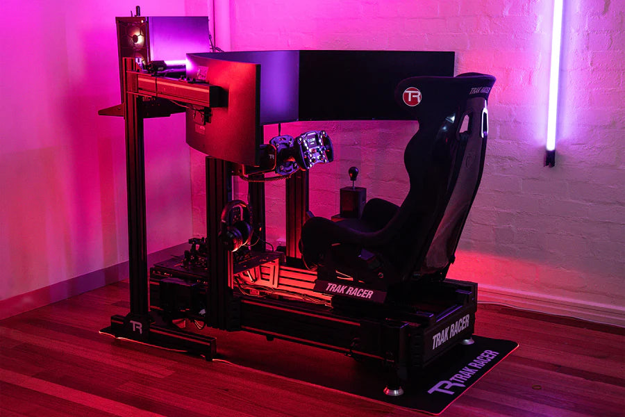Trak Racer TR160 V5 racing simulator with D-Box GEN 5 actuators - the canonical complete-bundle build